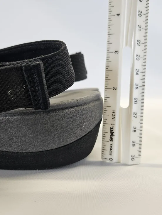 Clarks Sandals Arla Jacory Black Gray Comfort Strap Womens 8 Adjustable Open Toe - Picture 7 of 11